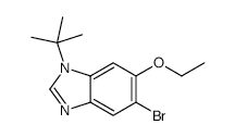5-Bromo-1-t-butyl-6-ethoxybenzimidazole - Chemical structure and product image