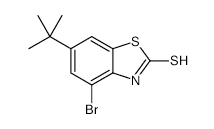 4-Bromo-6-t-butyl-2-mercaptobenzothiazole - Chemical structure and product image