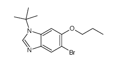 5-Bromo-1-t-butyl-6-propoxybenzimidazole - Chemical structure and product image