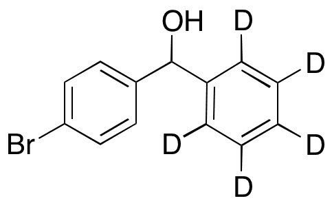 4-Bromo-alpha-phenylbenzenemethanol-d5 - Chemical structure and product image
