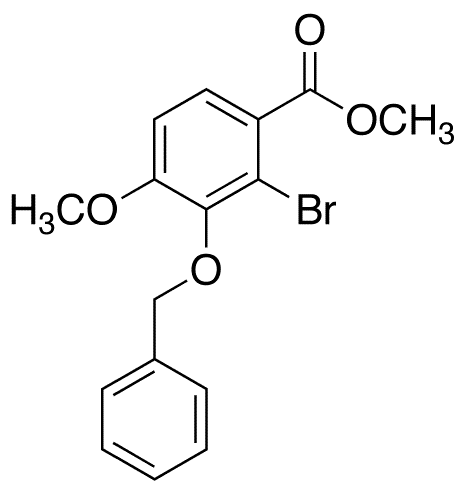 2-Bromo-3-benzyloxy-4-methoxybenzoic Acid Methyl Ester - Chemical structure and product image