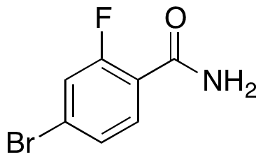 4-Bromo-2-fluorobenzamide - Chemical structure and product image