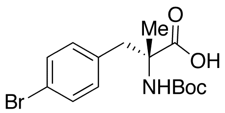 4-Bromo-N-Boc-alpha-methyl-D-phenylalanine - Chemical structure and product image