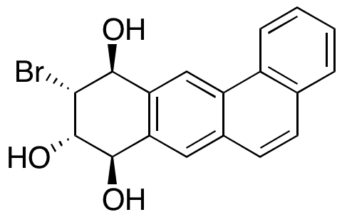 (8alpha,9beta,10beta,11alpha)-10-Bromo-8,9,10,11-tetrahydrobenz[a]anthracene-8,9,11-triol - Chemical structure and product image