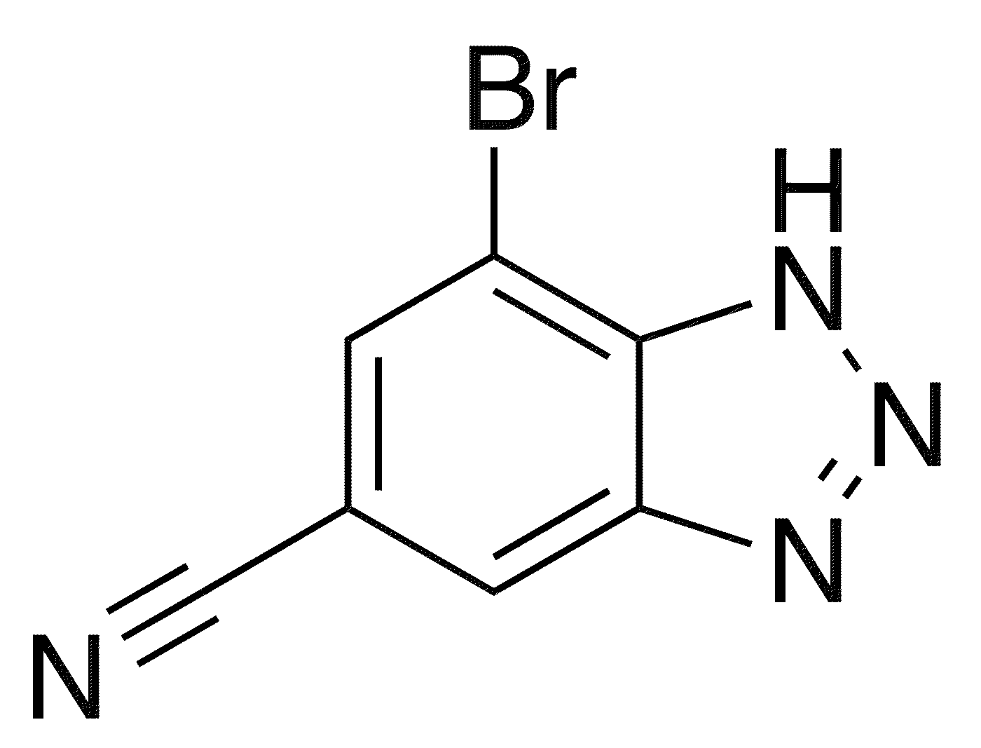 7-Bromo-1H-1,2,3-benzotriazole-5-carbonitrile - Chemical structure and product image