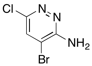 4-Bromo-6-chloropyridazin-3-amine - Chemical structure and product image
