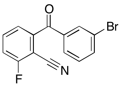 2-(3-Bromobenzoyl)-6-fluorobenzonitrile - Chemical structure and product image