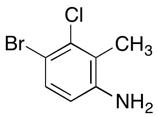 4-Bromo-3-chloro-2-methylaniline - Chemical structure and product image