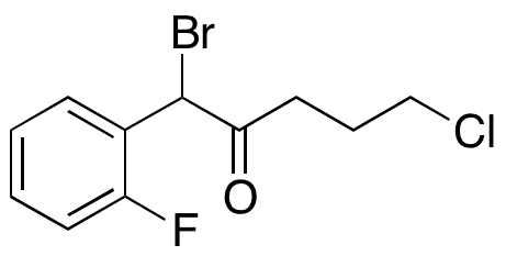 1-Bromo-5-chloro-1-(2-fluorophenyl)pentan-2-one - Chemical structure and product image