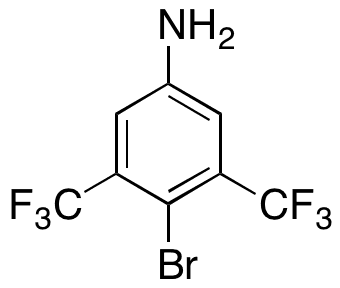 4-Bromo-3,5-bis(trifluoromethyl)aniline - Chemical structure and product image