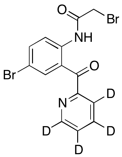 2-Bromo-N-[4-bromo-2-(2-pyridinylcarbonyl)phenyl]-acetamide-d4 - Chemical structure and product image
