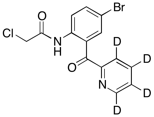 N-(4-Bromo-2-picolinoylphenyl)-2-chloroacetamide-d4 - Chemical structure and product image
