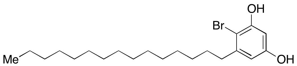 4-Bromo-5-pentadecylbenzene-1,3-diol - Chemical structure and product image