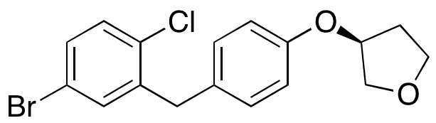 (3S)-3-[4-[(5-Bromo-2-chlorophenyl)methyl]phenoxy]tetrahydrofuran - Chemical structure and product image