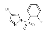 4-Bromo-1-(2-bromophenylsulfonyl)-1H-pyrazole - Chemical structure and product image