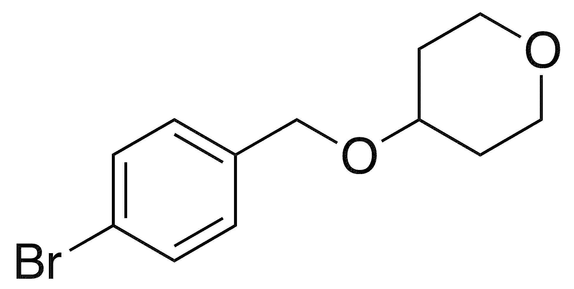 4-(4-Bromobenzyloxy)oxane - Chemical structure and product image