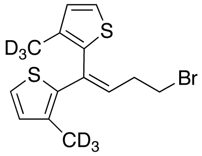 2,2-(4-Bromo-1-butenylidene)bis-3-methyl-d6-thiophene - Chemical structure and product image