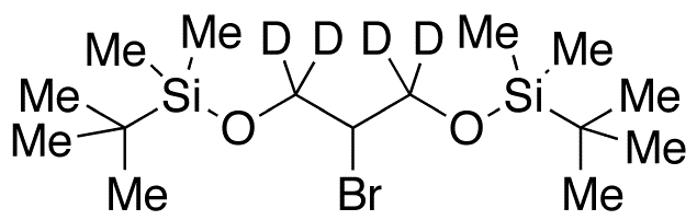 2-Bromo-1,3-bis(tert-butyldimethylsilyloxy)propane-d4 - Chemical structure and product image