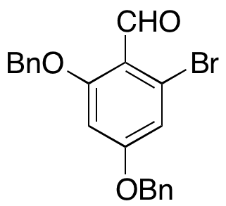 2-Bromo-4,6-bis(phenylmethoxy)benzaldehyde - Chemical structure and product image