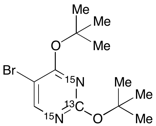 5-Bromo-2,4-bis(1,1-dimethylethoxy)pyrimidine-13C,15N2 - Chemical structure and product image
