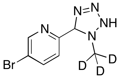 5-Bromo-2-(1-methyl-1H-tetrazol-5-yl)pyridine-d3 - Chemical structure and product image