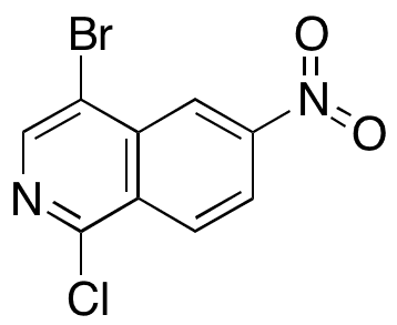4-Bromo-1-chloro-6-nitro-isoquinoline - Chemical structure and product image