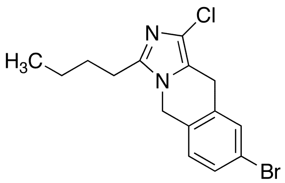 8-Bromo-3-butyl-1-chloro-5,10-dihydroimidazo[1,5-b]isoquinoline - Chemical structure and product image