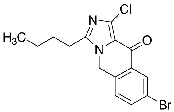 8-Bromo-3-butyl-1-chloro-5,10-dihydroimidazo[1,5-b]isoquinolin-10(5H)-one - Chemical structure and product image