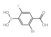 5-Bromo-4-carboxy-2-fluorophenylboronic acid - Chemical structure and product image