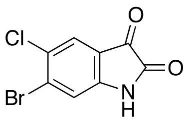 6-Bromo-5-chloro-1H-indole-2,3-dione - Chemical structure and product image