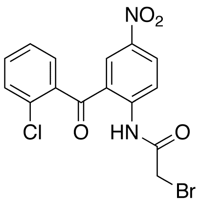 2-Bromo-N-[2-(2-chlorobenzoyl)-4-nitrophenyl]acetamide(Clonazepam Impurity) - Chemical structure and product image