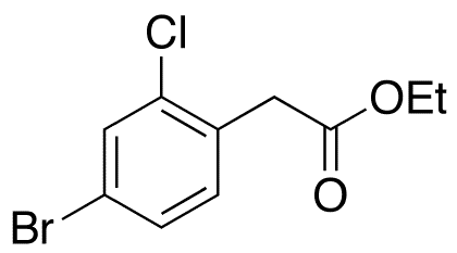 4-Bromo-2-chlorobenzeneacetic Acid Ethyl Ester - Chemical structure and product image