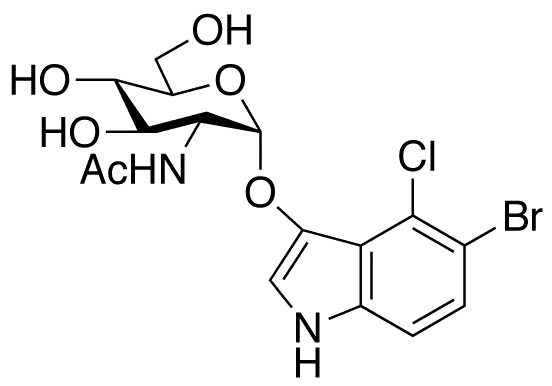 5-Bromo-4-chloro-3-indolyl 2-Acetamido-2-deoxy-alpha-D-glucopyranoside - Chemical structure and product image