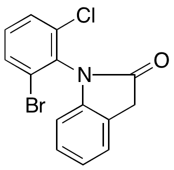 1-(2-Bromo-6-chlorophenyl)-1,3-dihydro-2H-indol-2-one - Chemical structure and product image