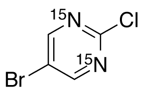 5-Bromo-2-chloropyrimidine-15N2 - Chemical structure and product image