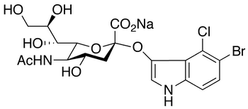 5-Bromo-4-chloro-3-indolyl-Î±-D-N-acetylneuraminic Acid, Sodium Salt - Chemical structure and product image