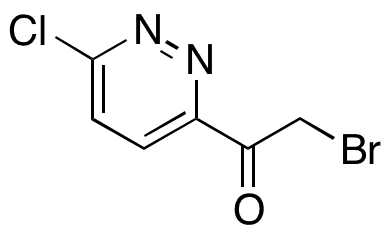 2-Bromo-1-(6-chloro-3-pyridazinyl)-Ethanone - Chemical structure and product image