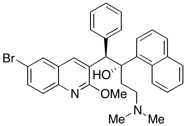 (alphaR,betaR)-6-Bromo-alpha-[2-(dimethylamino)ethyl]-2-methoxy-Î±-1-naphthalenyl-beta-phenyl-3-quinolineethanol - Chemical structure and product image