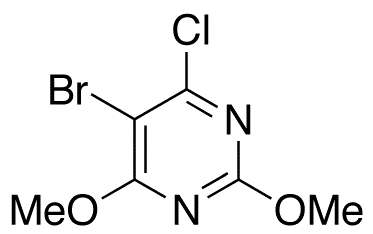 5-Bromo-4-chloro-2,6-dimethoxypyrimidine - Chemical structure and product image