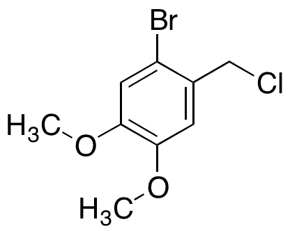 1-Bromo-2-chloromethyl-4,5-dimethoxybenzene - Chemical structure and product image