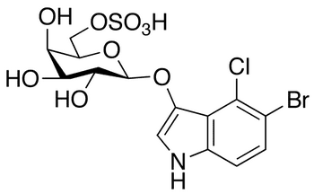 5-Bromo-4-chloro-3-indolyl beta-D-galactopyranoside-6-sulfate - Chemical structure and product image