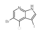 5-Bromo-4-chloro-3-iodo-1h-pyrrolo[2,3-b]pyridine - Chemical structure and product image