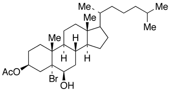 5-Bromo-5alpha-cholestane-3,6-diol 3-Acetate - Chemical structure and product image