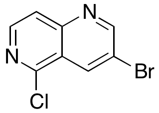 3-Bromo-5-chloro-1,6-naphthyridine - Chemical structure and product image
