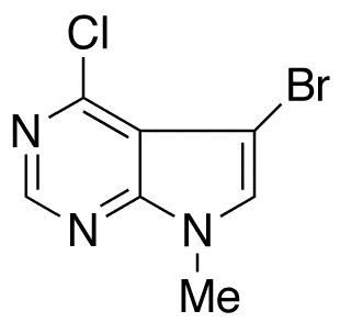 5-Bromo-4-chloro-7-methyl-7H-pyrrolo[2,3-d]pyrimidine - Chemical structure and product image