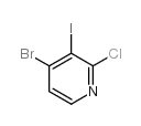 4-Bromo-2-chloro-3-iodopyridine - Chemical structure and product image