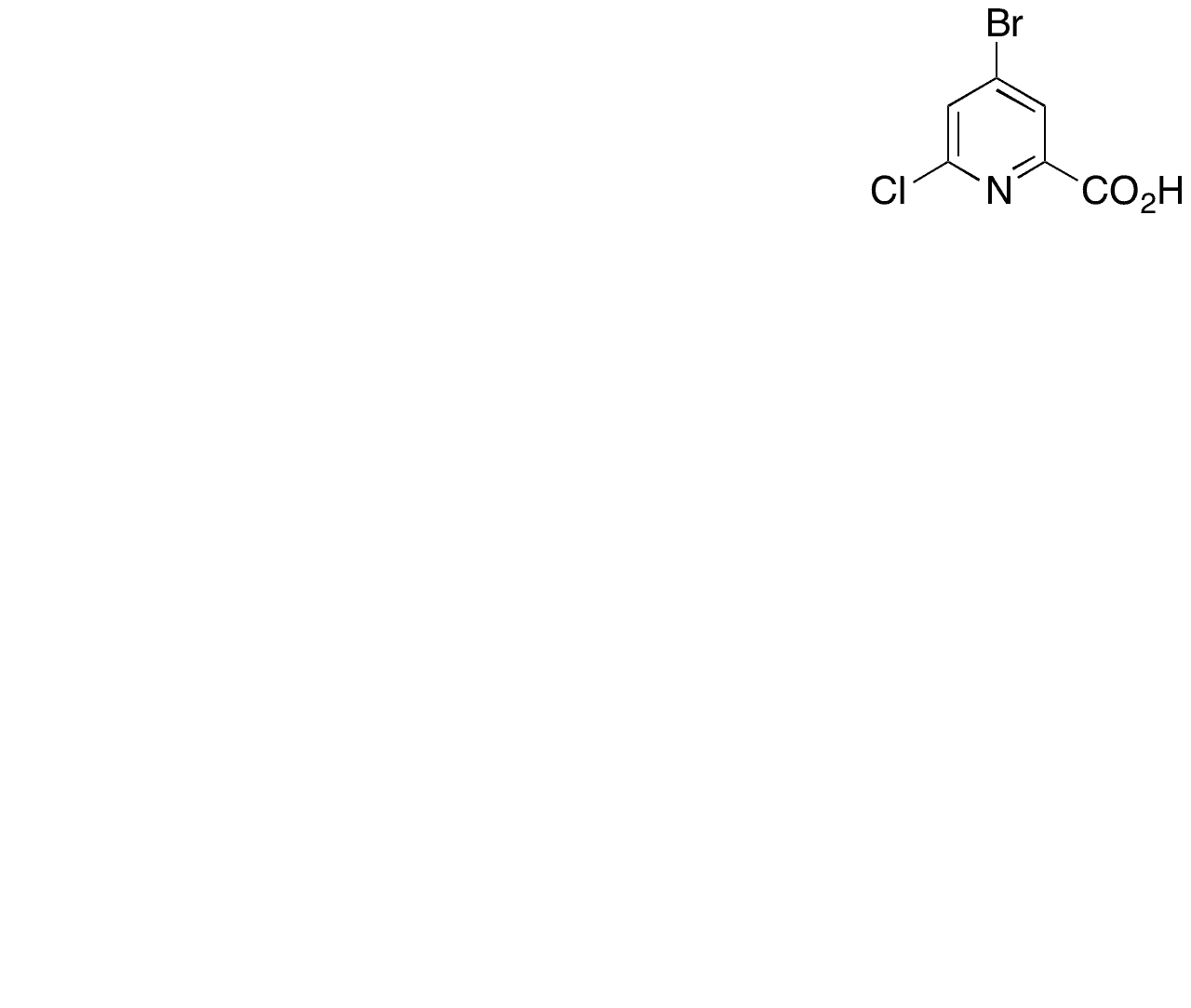 4-Bromo-6-chloro-2-pyridinecarboxylic Acid - Chemical structure and product image