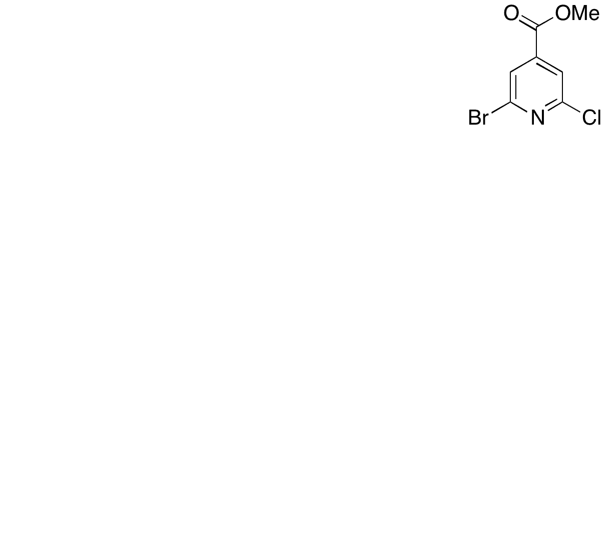 2-Bromo-6-chloro-4-pyridinecarboxylic Acid Methyl Ester - Chemical structure and product image