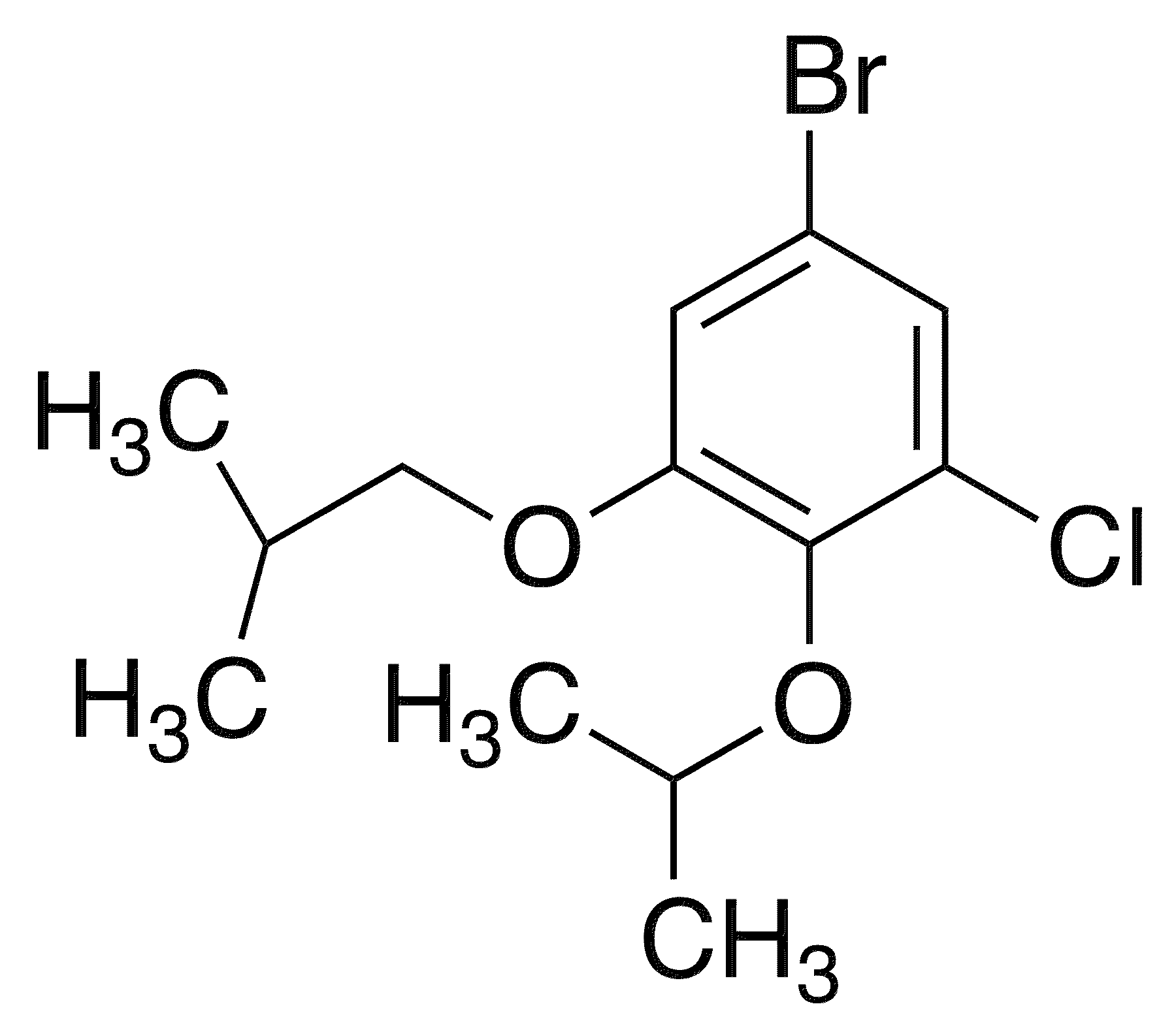5-Bromo-1-chloro-2-isopropoxy-3-isobutoxybenzene - Chemical structure and product image