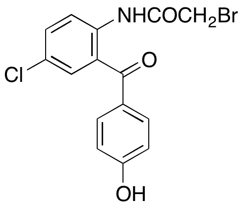 2-Bromo-N-[4-chloro-2-(4-hydroxybenzoyl)phenyl]acetamide - Chemical structure and product image